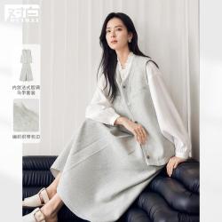 DUIBAI 2026春秋马甲半身裙两件套高级感女式套装