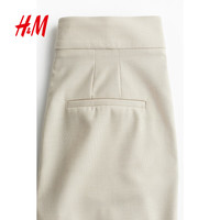  H&M 高腰修身 女士裤子