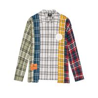 PALLADIUM 男款长袖衬衫 时尚拼色春秋衬衫