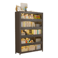  妍苒 多层收纳 钢制书架 防尘门 置物架 长60*宽35*高177cm【5门6层款】