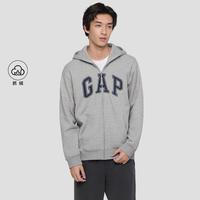 Gap 男女装2025秋季款Logo印花宽松抓绒连帽卫衣休闲上衣786930