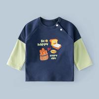 多嘻噜卡 宝宝t恤长袖内衣春秋纯棉男女童打底衫儿童内搭上衣