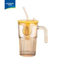 乐唯诗 玻璃杯吸管杯