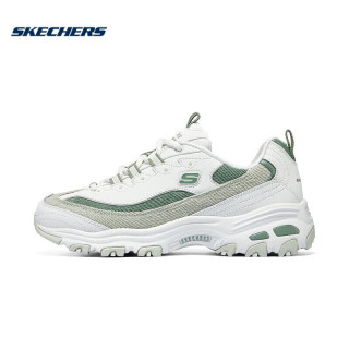 斯凯奇 奶茶熊3代丨老爹鞋新款女熊猫鞋运动休闲鞋 896276薄荷奶冻/WMNT