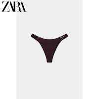 ZARA 2026春夏新品 女装 中腰钩针荷叶边比基尼下装 0167038 717