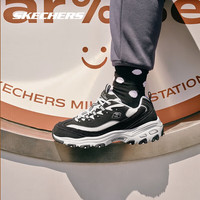 斯凯奇 奶茶熊二代新款情侣老爹鞋子男女同款复古运动鞋时尚 奥利奥芝芝雪脆/BKW