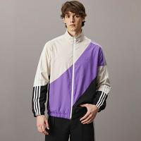 限尺码：adidas NEO 阿迪达斯 时尚男款运动立领夹克外套