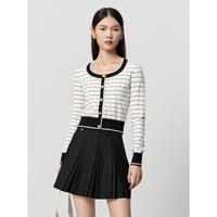 太平鸟 女式针织衫 圆领小香风线套衫