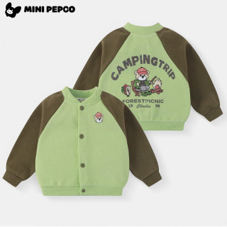 小猪班纳 韩版外套儿童春秋棒球服