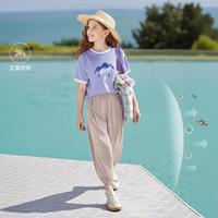 笛莎 女童夏秋装长裤运动束脚裤