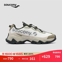 saucony CANYON WLK防泼水越野跑鞋男女户外休闲鞋防滑登山徒步鞋 白绿15 43