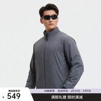 SANFO PLUS 三夫户外3M新雪丽棉服保暖抗静电立领棉衣防风防泼水秋冬外套男 极夜灰 M