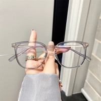 方形时尚眼镜架透灰框 +1.61防蓝光镜片