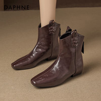  DAPHNE/达芙妮 复古 女士短靴