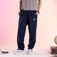 PUMA 男裤梭织长裤休闲舒适简约时尚潮流户外出行跑步健身训练运动裤