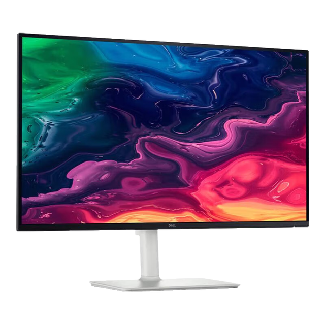 戴尔 27英寸 办公显示器 4K IPS 120Hz高刷 Type-C 65W 内置音箱 防蓝光 旋转升降 