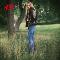 H&M 女士高腰喇叭牛仔裤 1310008