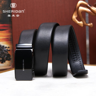SHERIDAN 专柜新款 喜来登 商务休闲 加厚牛皮腰带 礼盒装