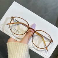 暗夜羽毛钛镜架 琥珀棕 镜框+ 1.61非球面镜片