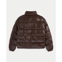 Abercrombie & Fitch 男装25秋冬新款美式双拉链LOGO立领羽绒服外套132-5199 棕色 M (180/100A)