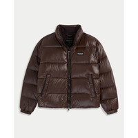 Abercrombie & Fitch 男装 美式双拉链LOGO立领羽绒服外套132-5199 棕色 L (180/108A)