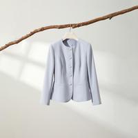 TieForHer TIE FOR HER 天蓝色长袖单排上衣