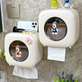 卫墨墨 洗脸巾收纳盒壁挂式卫生间纸巾盒