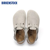 BIRKENSTOCK 男女款牛皮绒面革包头系踝拖鞋 BSTOKB352-1