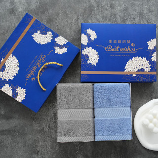 纯棉a类棉洗脸家庭毛巾礼盒35*75