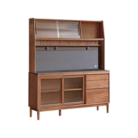  YESWOOD/源氏木语 简约 实木餐边柜+岩板+架+电轨