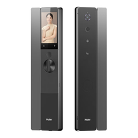 海尔 智能门锁Q600悬浮把手掌静脉人脸识别指纹密码家用锁可视大屏 Q600 3D刷脸开门+隔空刷掌解锁