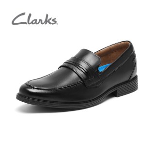 Clarks 男鞋乐福鞋时尚复古英伦男士商务正装一脚蹬休闲皮鞋