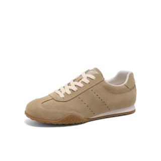 百丽 女鞋子复古德训跑步鞋女2026秋季运动休闲板鞋