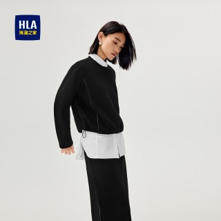 海澜之家 Haishu 海澜之家 女士宽松加厚磨毛卫衣 HNZWW4W308AW4