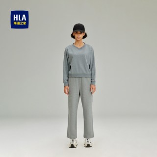 海澜之家 女士宽松V领卫衣 HNZWW3W303AX3