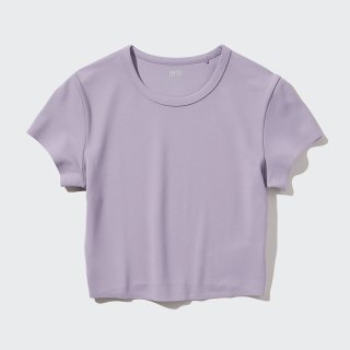 优衣库 女装 AIRism高弹力短T恤 UQ465762667