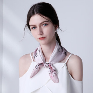 达芬奇密码 纯真丝丝巾 OL领巾 礼盒装 55*55cm（拍2件）