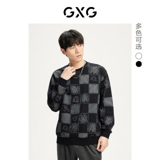 GXG 秋季新款 男士圆领套头长袖卫衣 175/L