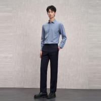 会员专享：EMZ 鄂尔多斯 100%羊毛西裤男士西服裤春秋新款 藏青 175B