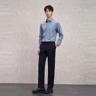 会员专享：EMZ 鄂尔多斯 100%羊毛西裤男士西服裤春秋新款 藏青 175B