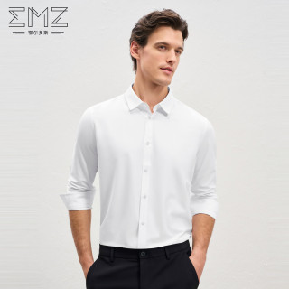 EMZ 鄂尔多斯 男士长袖针织衬衫高质感细腻柔软