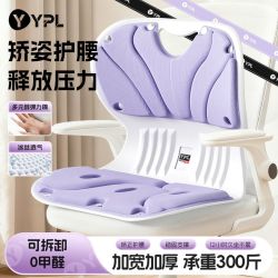 YPL 护腰坐垫办公室久坐不累成人加厚矫正坐姿人体工学座椅颈椎牵引器