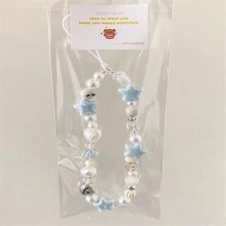 夏日海盐星星手机挂绳手工diyccd挂绳链条小清新相机挂饰防丢绳