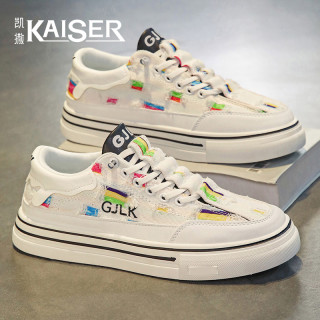 凯撒 男士帆布鞋 潮流一脚蹬