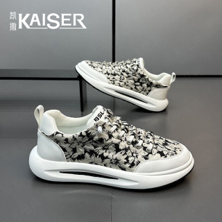 凯撒 男鞋 透气潮流百搭休闲帆布鞋