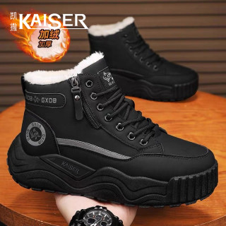凯撒 男士雪地靴 潮流防滑户外休闲工装鞋