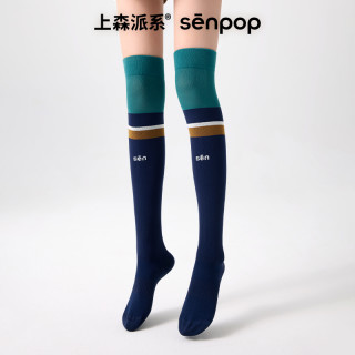 上森派系 senpop过膝压力袜护膝小腿袜网球骑行登山跑步运动长筒袜
