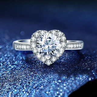 PLUS会员：N2it 六爪皇冠 莫桑钻约1克拉戒指