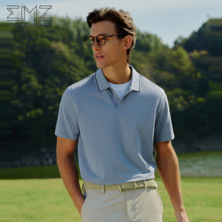 EMZ 鄂尔多斯 长绒棉柔软凉感商务休闲polo衫