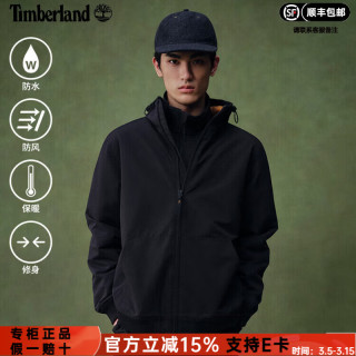 Timberland 冲锋衣男春季新款户外徒步登山运动服加绒保暖防风软壳 001